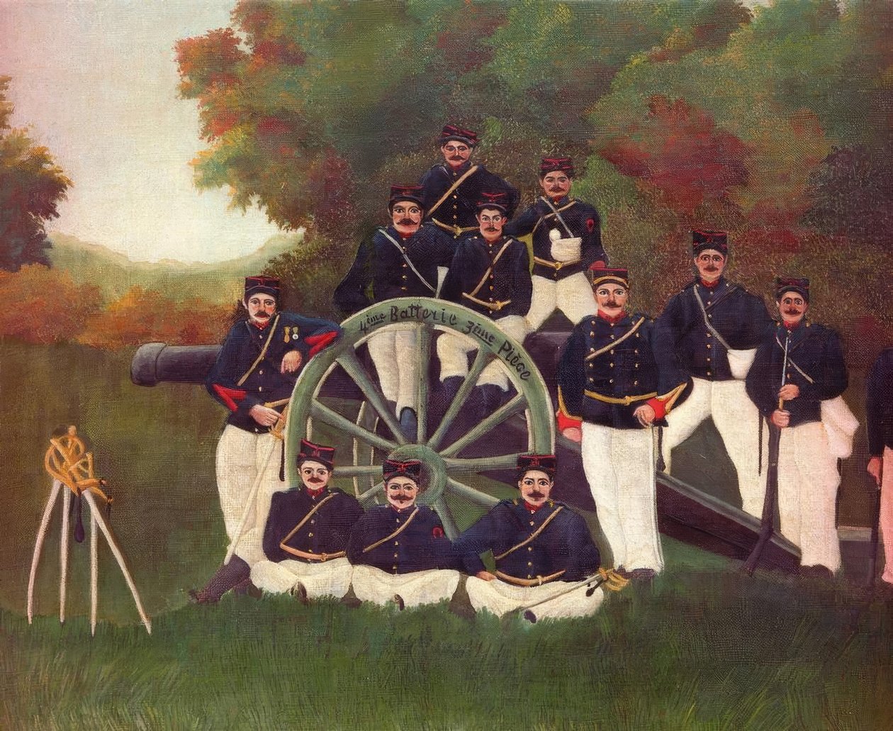 Gunners av Henri Rousseau