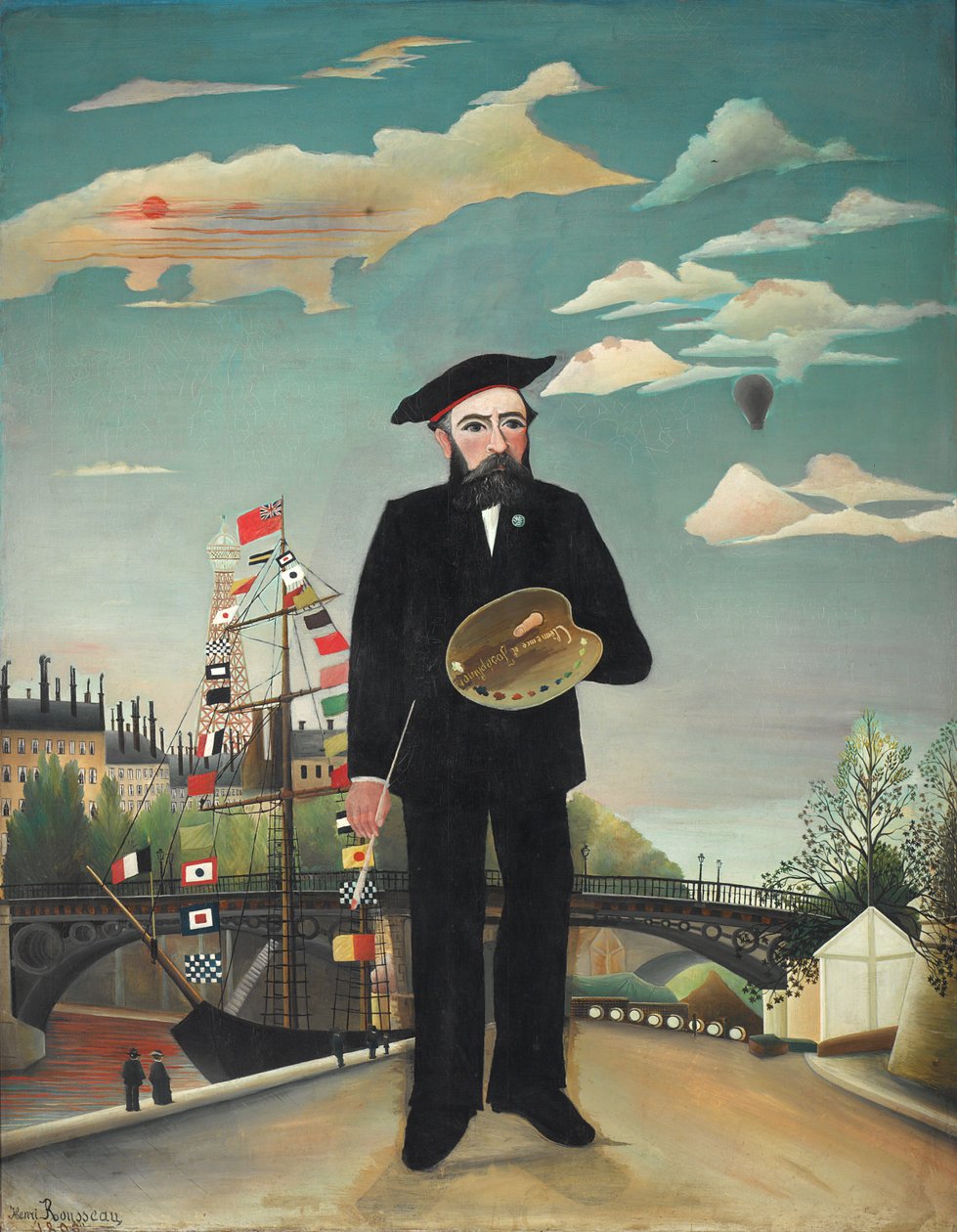 Jag själv: porträtt - landskap av Henri Rousseau