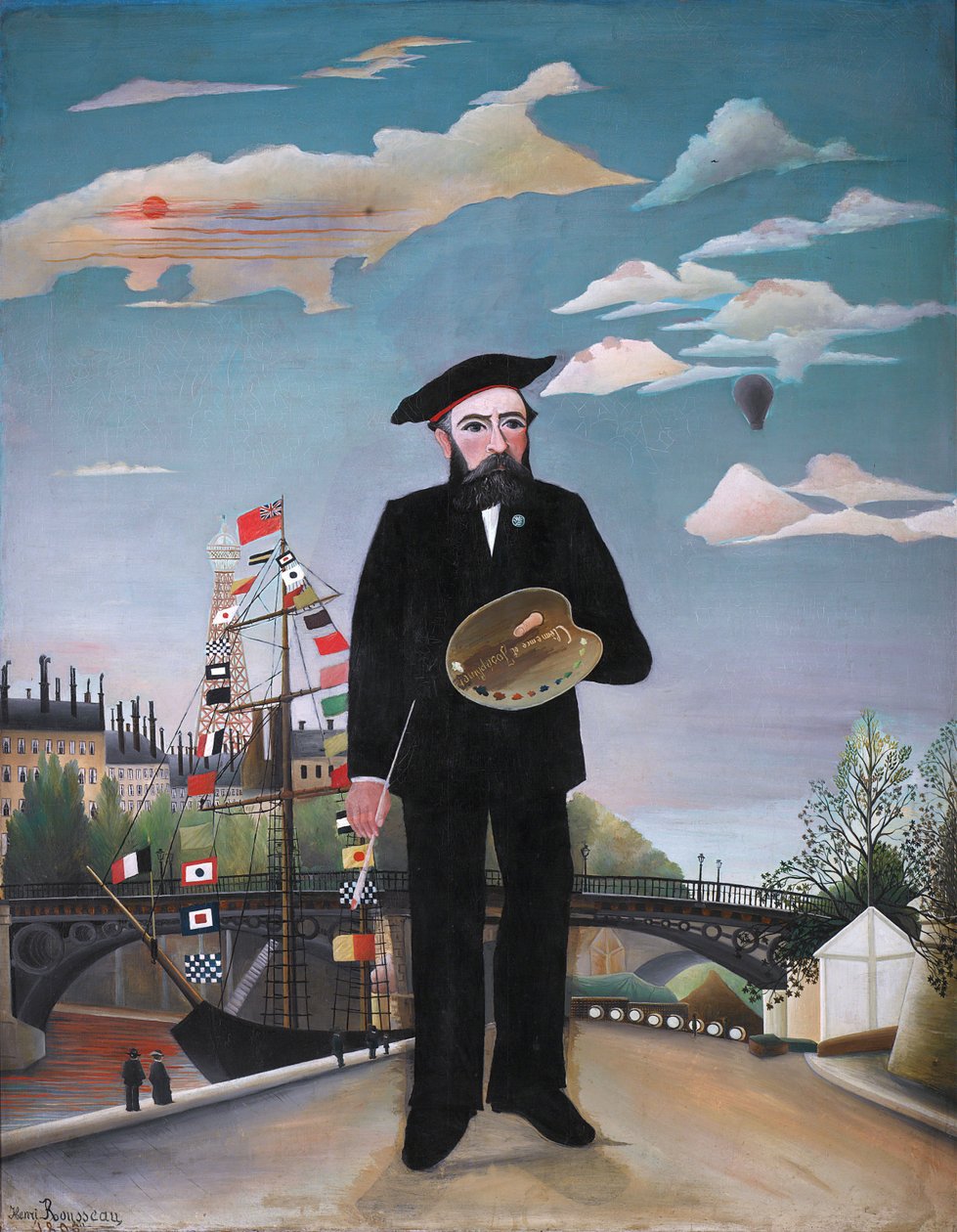 Jag själv: porträtt - landskap av Henri Rousseau