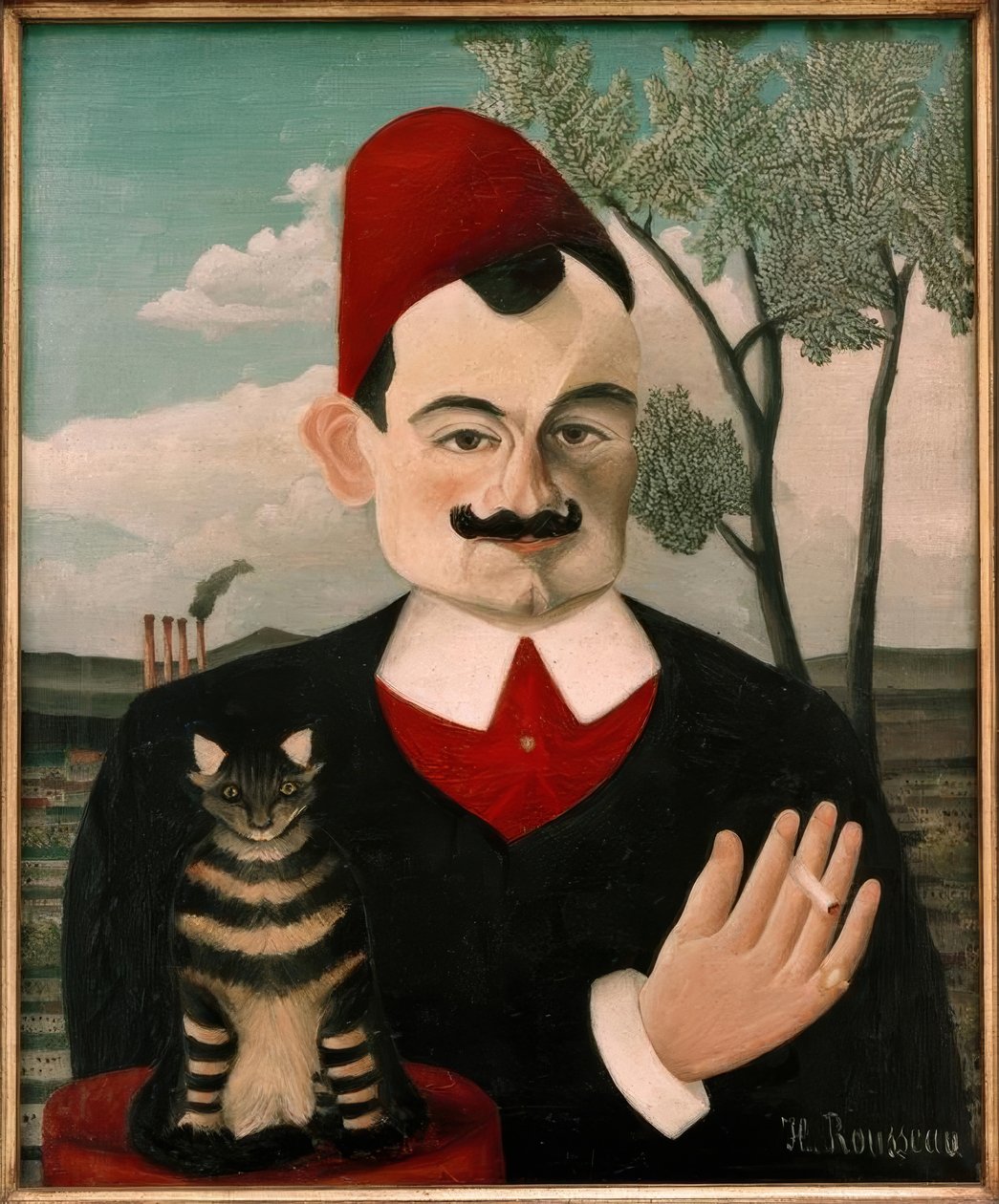 Porträtt av Monsieur X (Pierre Loti) av Henri Rousseau