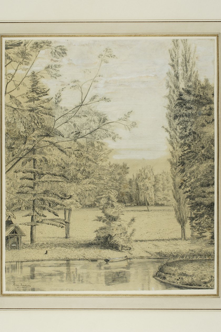 Flod och parklandskap av Henri Rousseau