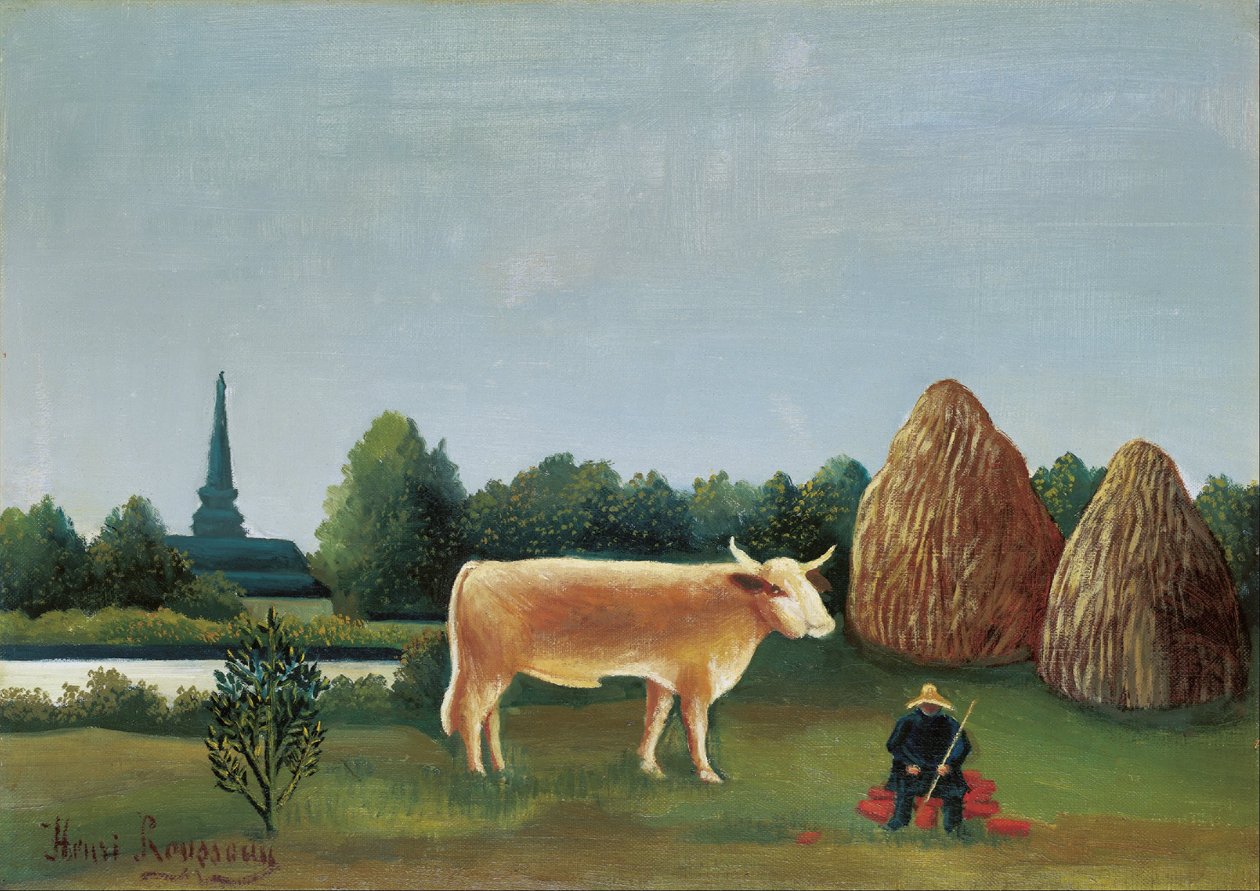 Scen i Bagneux i utkanten av Paris av Henri Rousseau