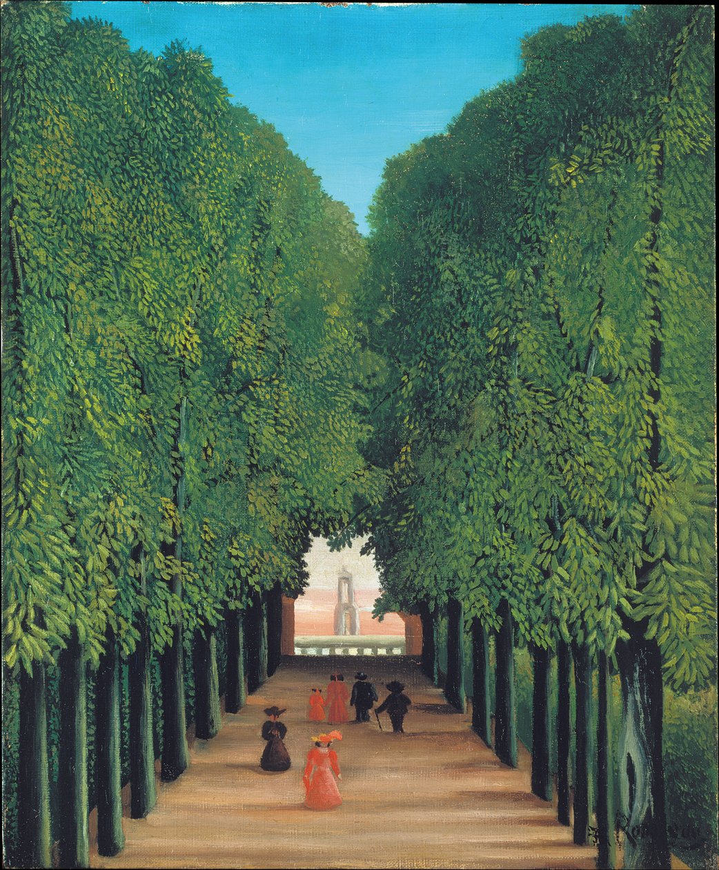 Allén i Saint-Cloud-parken av Henri Rousseau