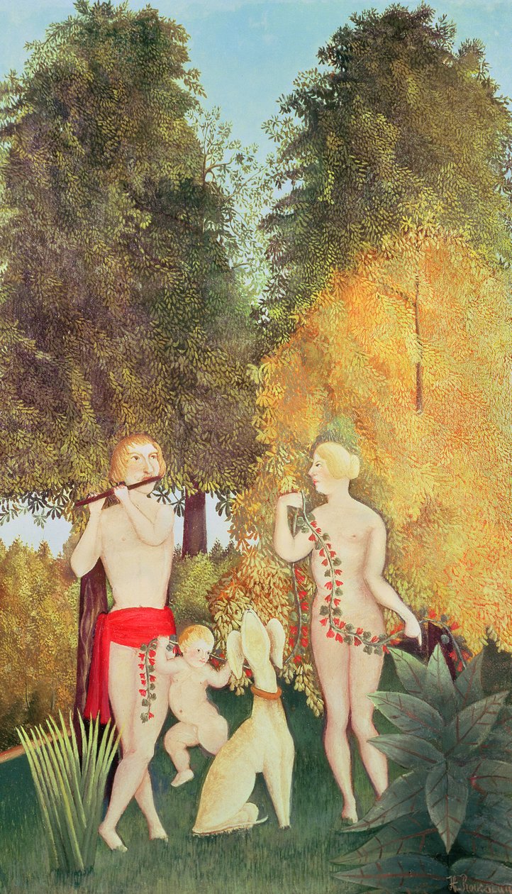 Den lyckliga kvartetten, 1902 av Henri Rousseau