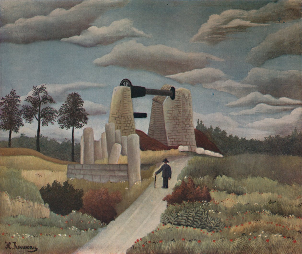 Stenbrottet, 1923 av Henri Rousseau