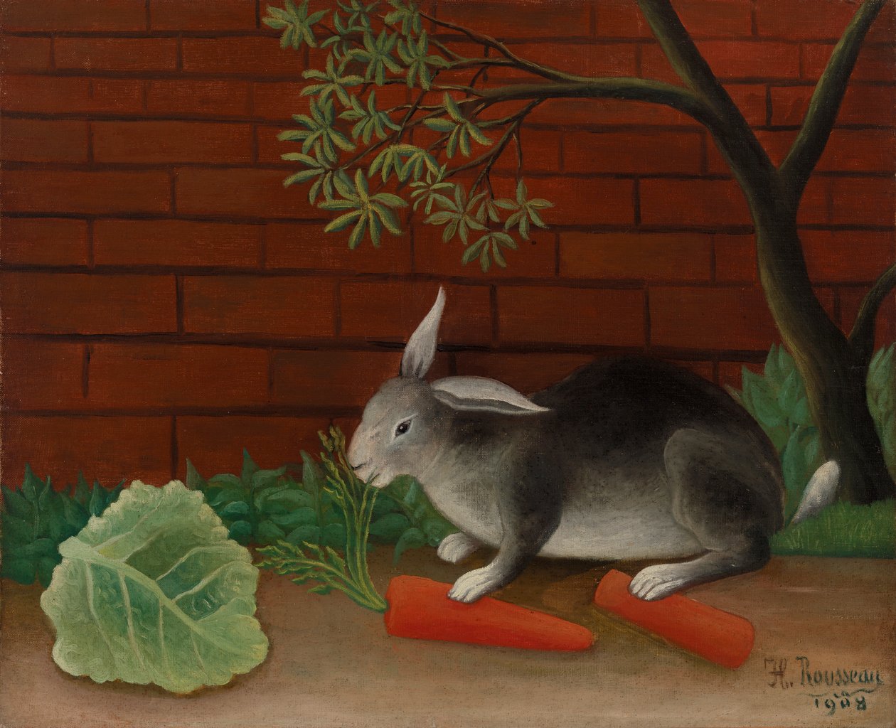 Kaninens måltid av Henri Rousseau