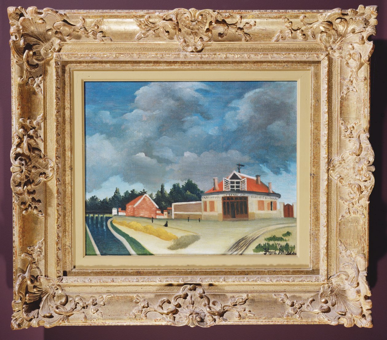 Stolsfabriken i Alfortville, ca 1897 av Henri Rousseau