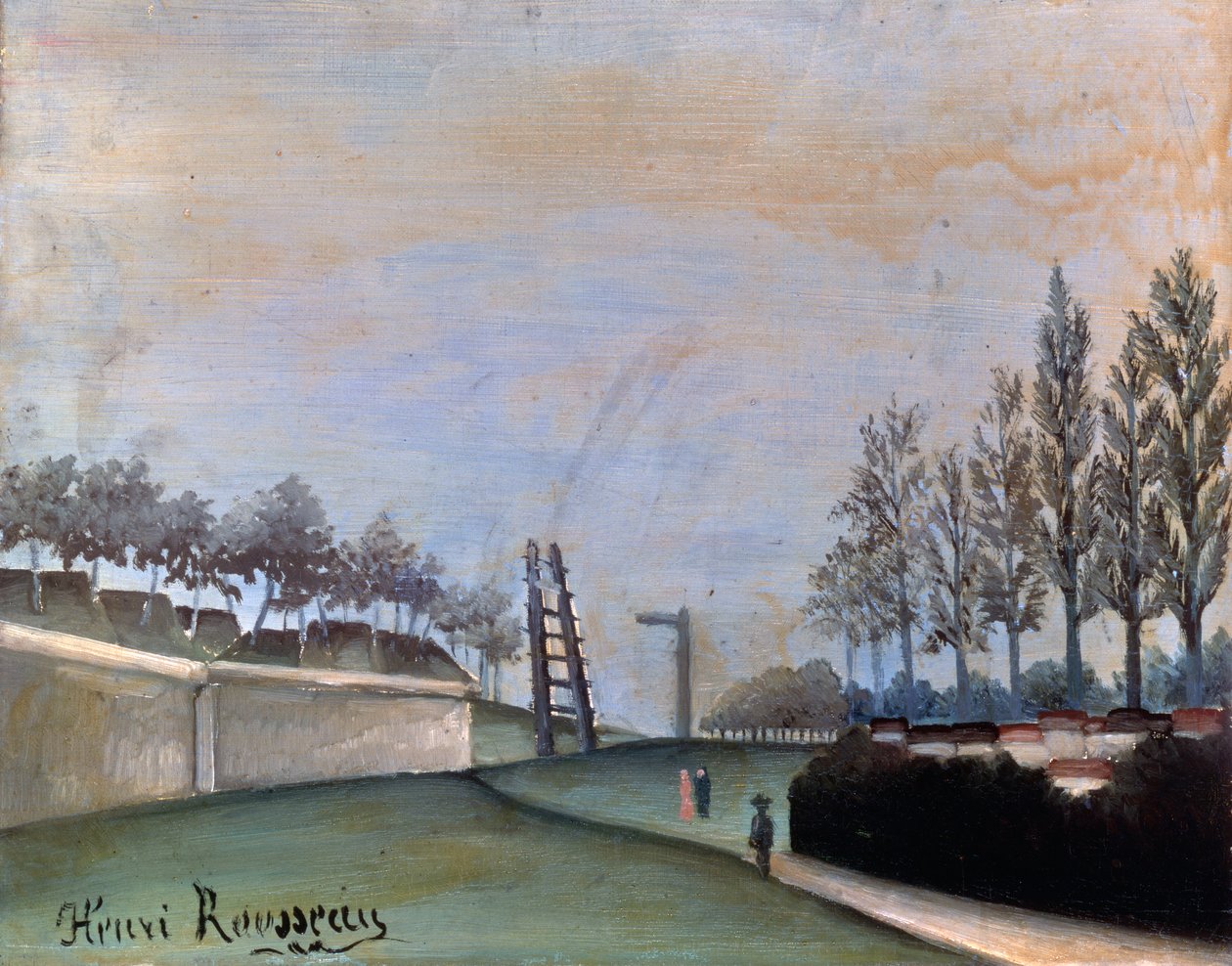 Utsikt över Vanves, 1909. av Henri Rousseau
