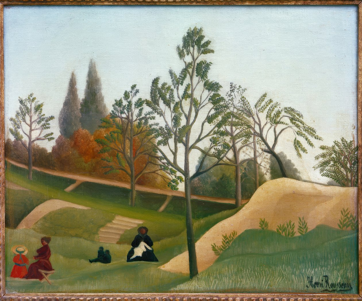 Utsikt över befästningarna av Henri Rousseau