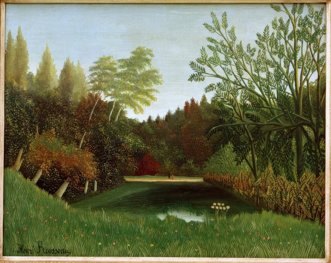 Utsikt över Bois de Boulogne av Henri Rousseau