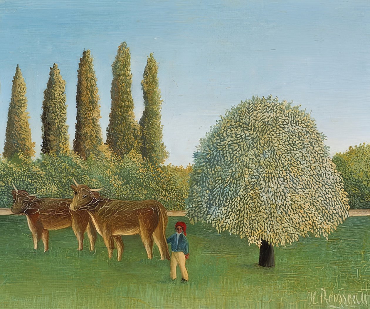 Äng (pil). 1910 av Henri Rousseau