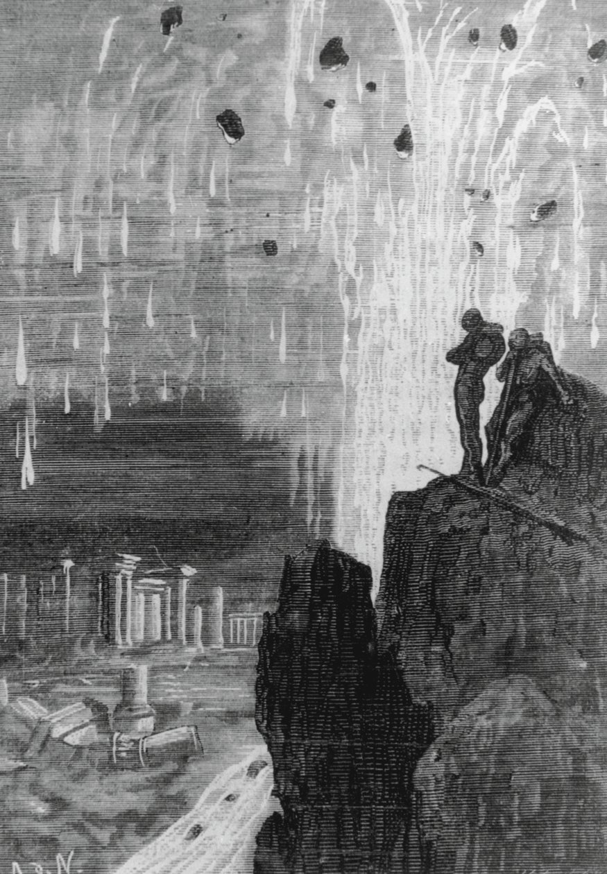 Illustration från "20 000 ligor under havet" av Jules Verne av Henri Theophile Hildibrand