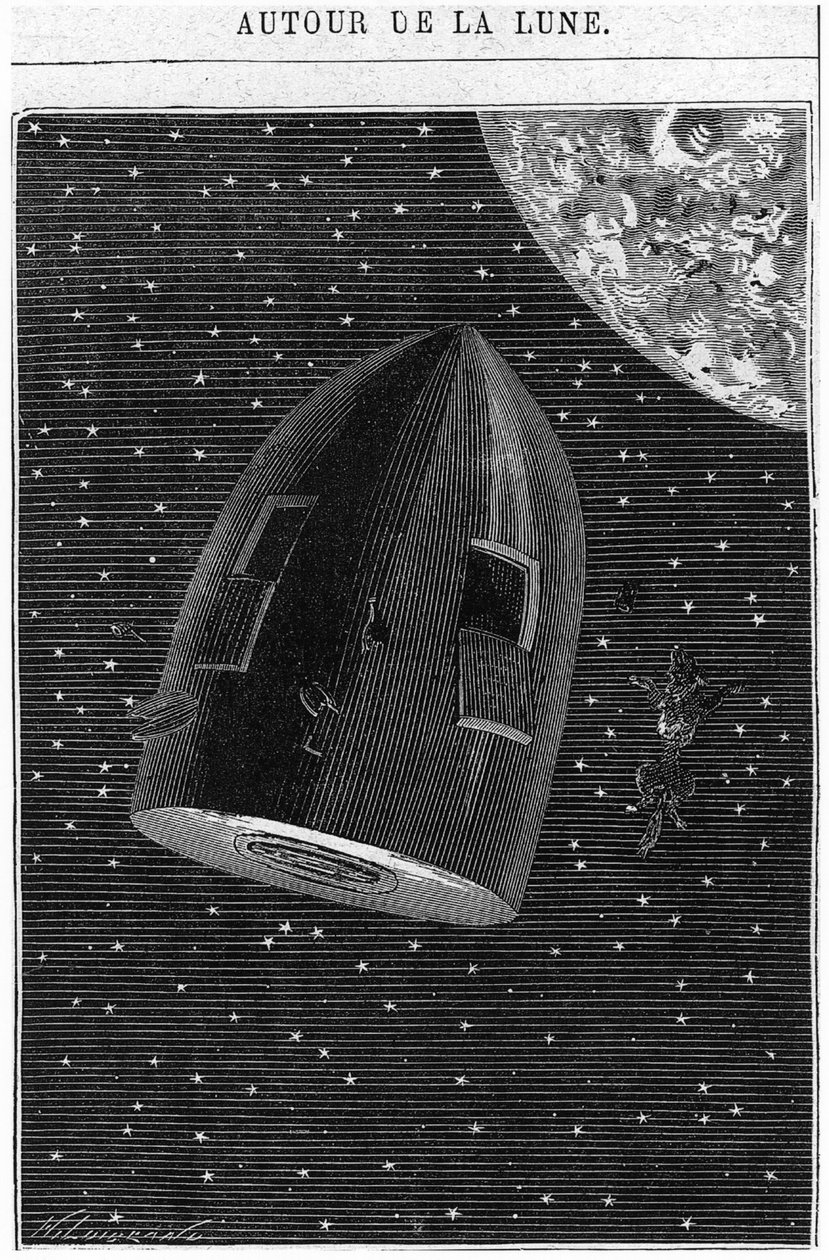 Leaving for the Moon, illustration från 