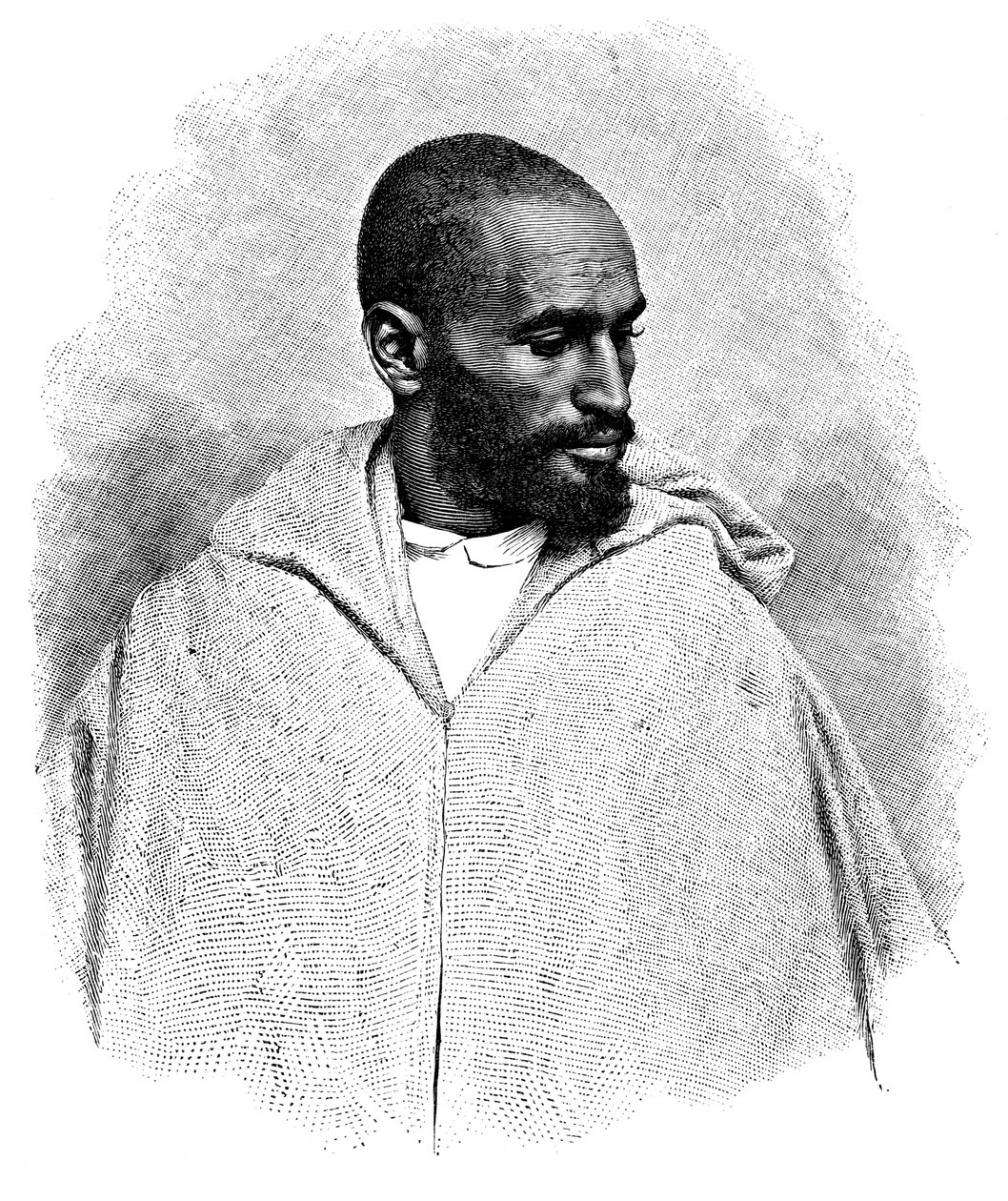 En arabisk man från Tanger, Marocko, 1895. av Henri Thiriat