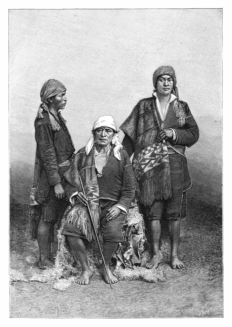 Indianer från Tecpan, Guatemala, c1890. av Henri Thiriat