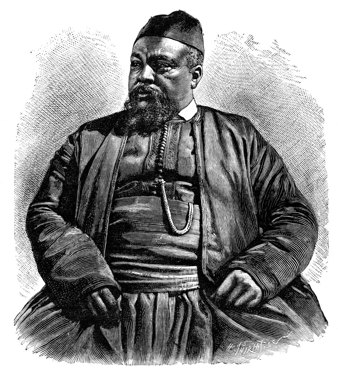 Mulai Tayeb, sheriffen i Wezzan, Nordafrika, 1895. av Henri Thiriat