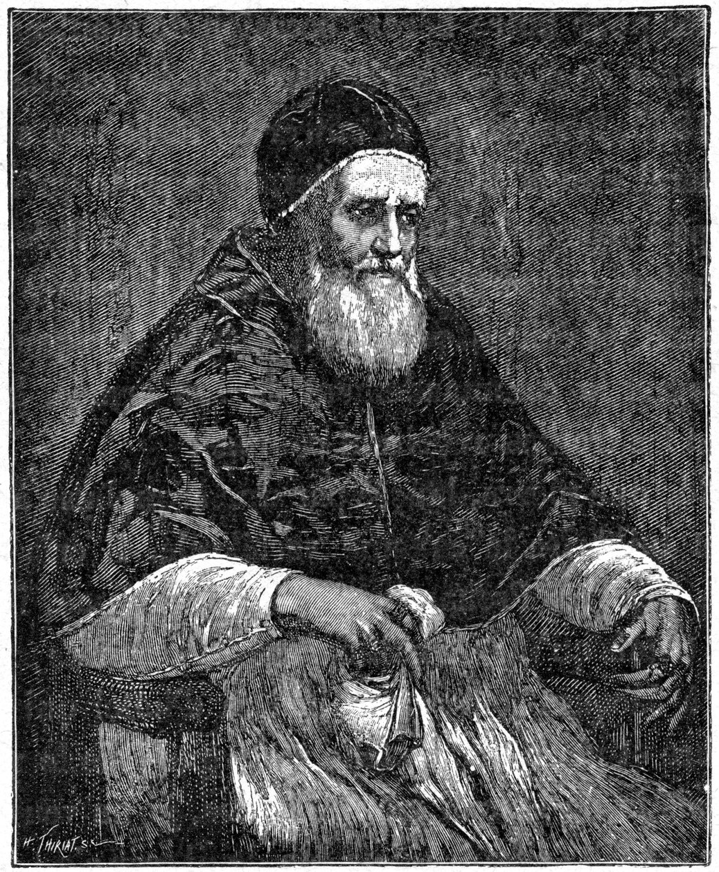 Påven Jules II, 1898 av Henri Thiriat
