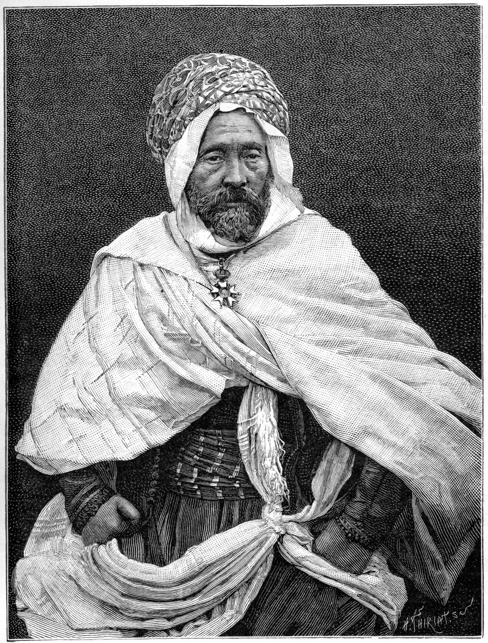 Agha från Tugurt, c1890 av Henri Thiriat