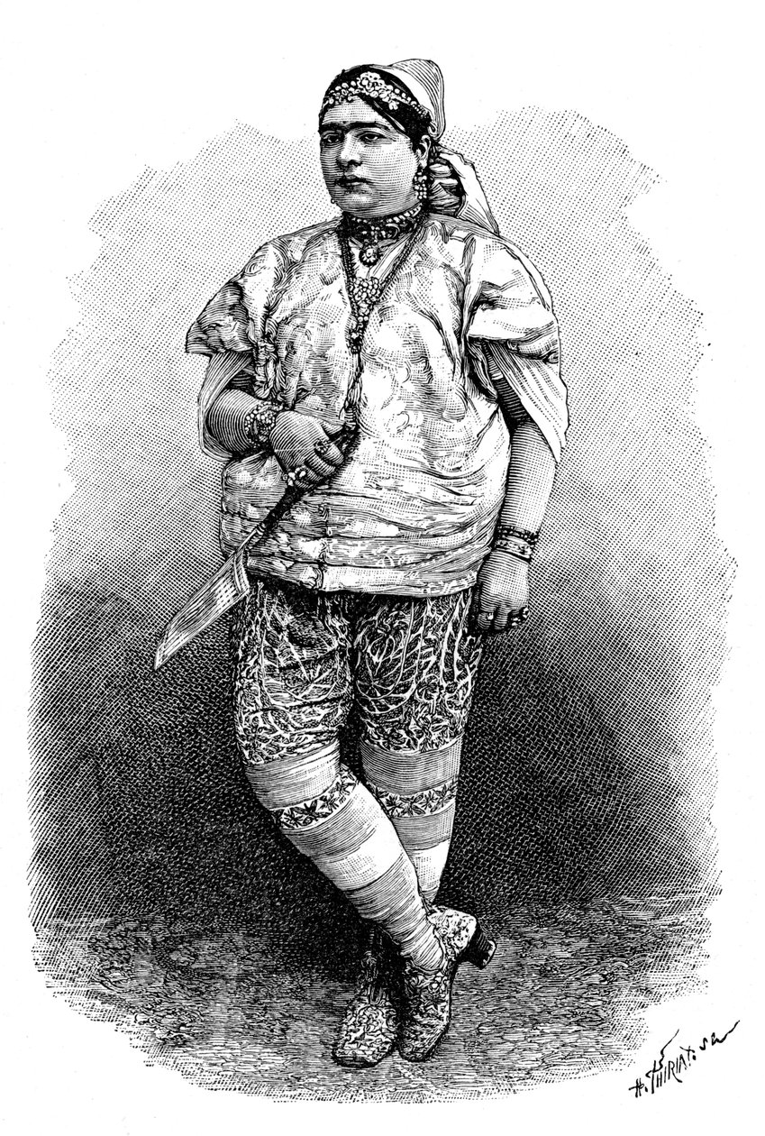 Tunisisk judinna, ca 1890 av Henri Thiriat