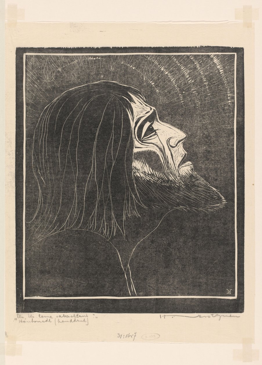 Eli, Eli lama sabachtani (originaltitel på objektet) av Henri Verstijnen (signed by artist)