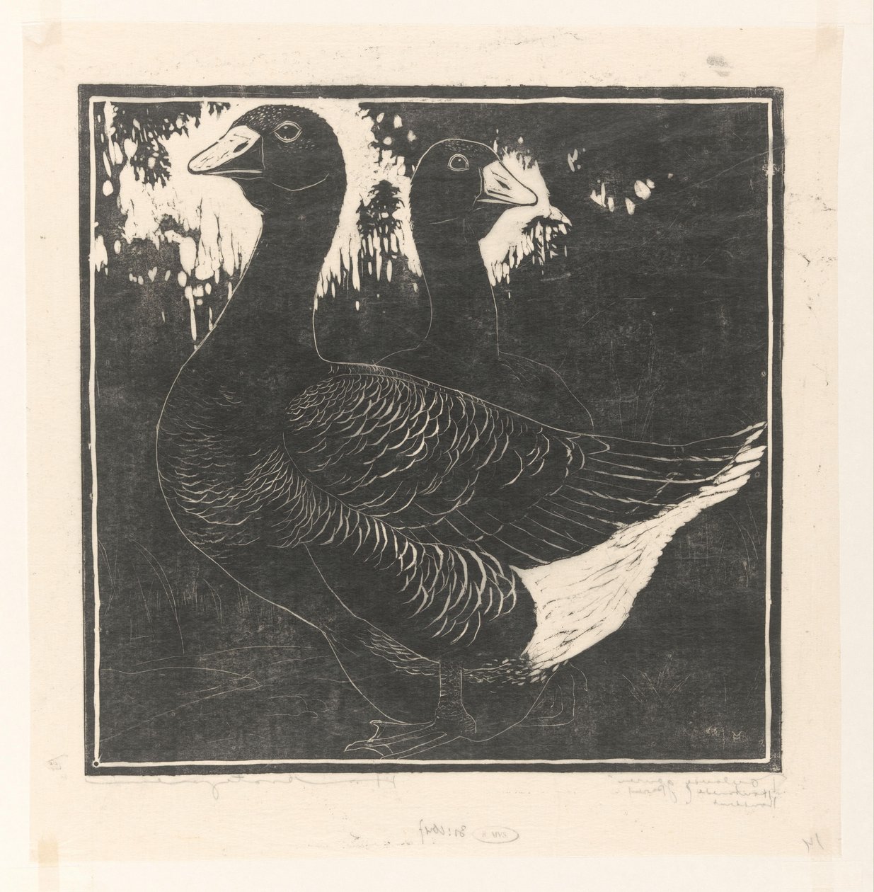 Toulouse ganzen (originaltitel på objekt) av Henri Verstijnen (signed by artist)