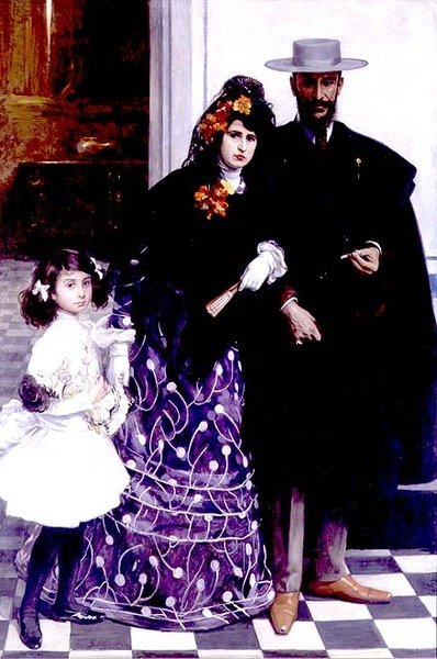 Spansk familj av Henri Zo