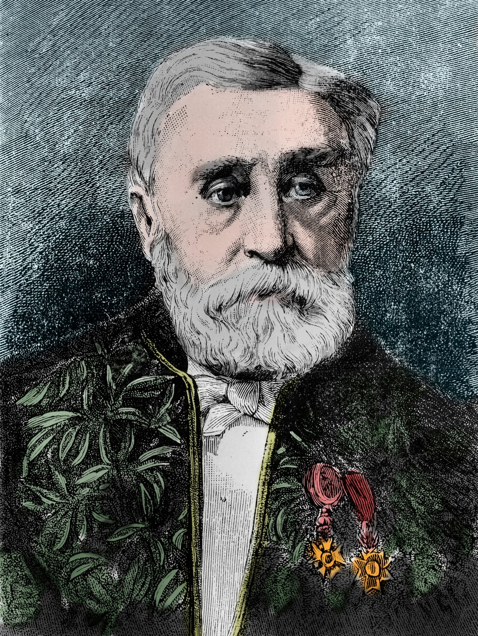 Porträtt av Adhemar Jean Claude Barre de Saint-Venant av Henri after Dochy
