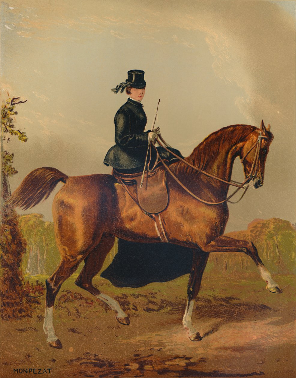 "A Ladies Horse - The Property of the Late Earl of Pembroke", c1840s, c1879. av Henri d