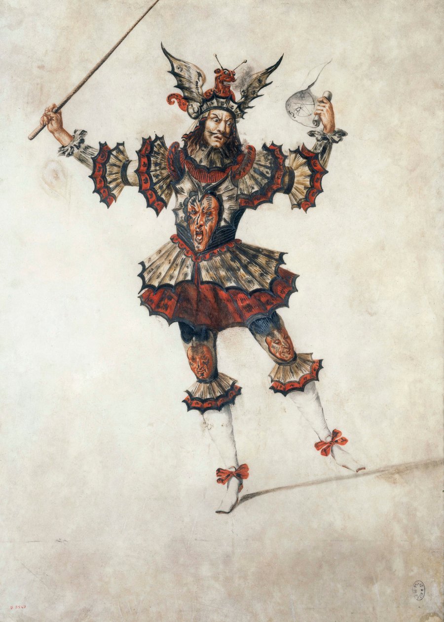 Balettdräkt av en magiker, ca 1654 (gouache) av Henri de Gissey