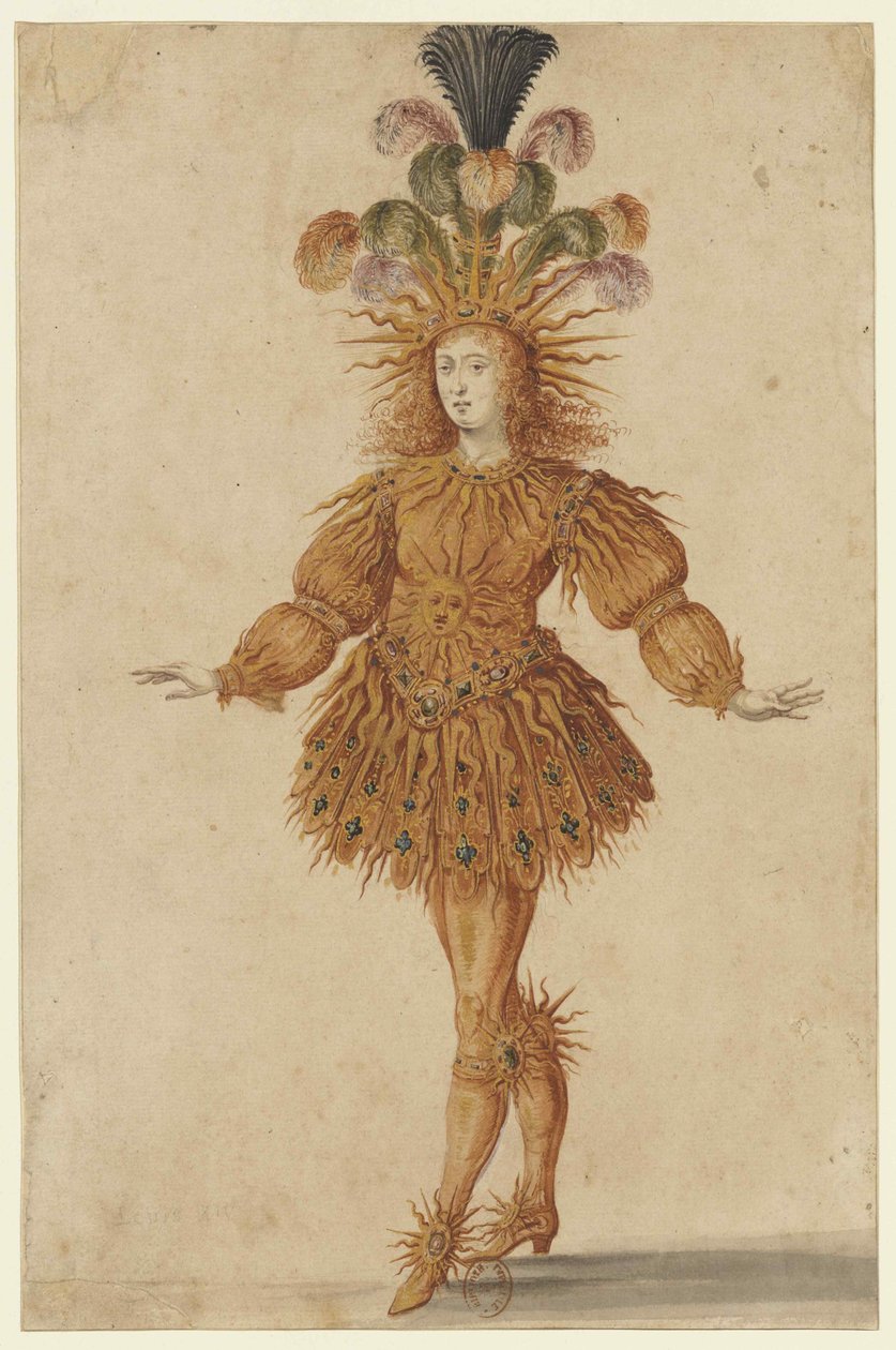 Ludvig XIV som Apollo i baletten Ballet de la Nuit, 1653. av Henri de Gissey