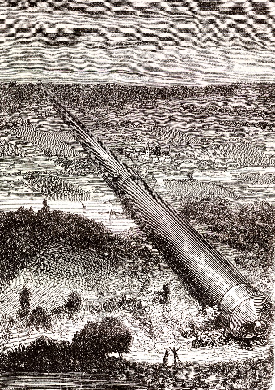 Den gigantiska rymdpistolen från J.T. Maston av Henri de Montaut