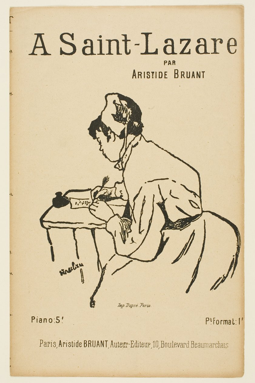 I Saint Lazare av Henri de Toulouse-Lautrec