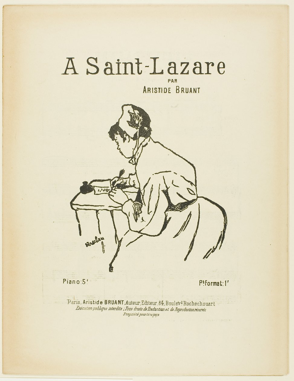 I Saint Lazare av Henri de Toulouse-Lautrec