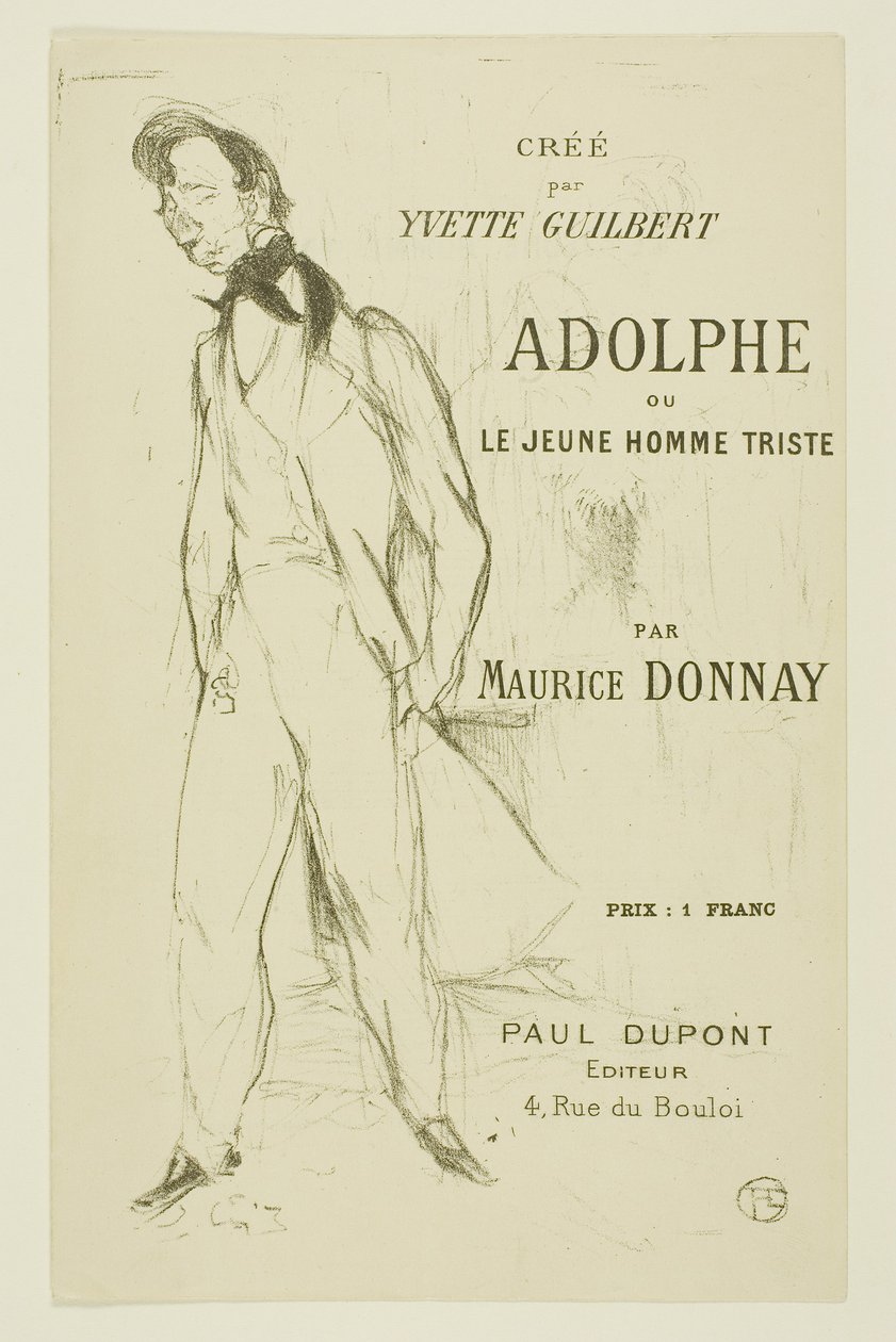 Adolphe – Den sorgsna unge mannen av Henri de Toulouse-Lautrec