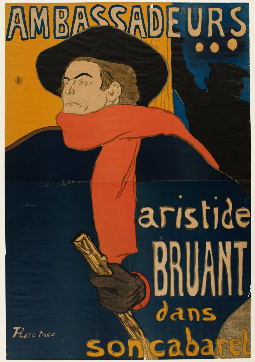 Ambassadörer: Aristide Bruant i sin kabaré av Henri de Toulouse-Lautrec