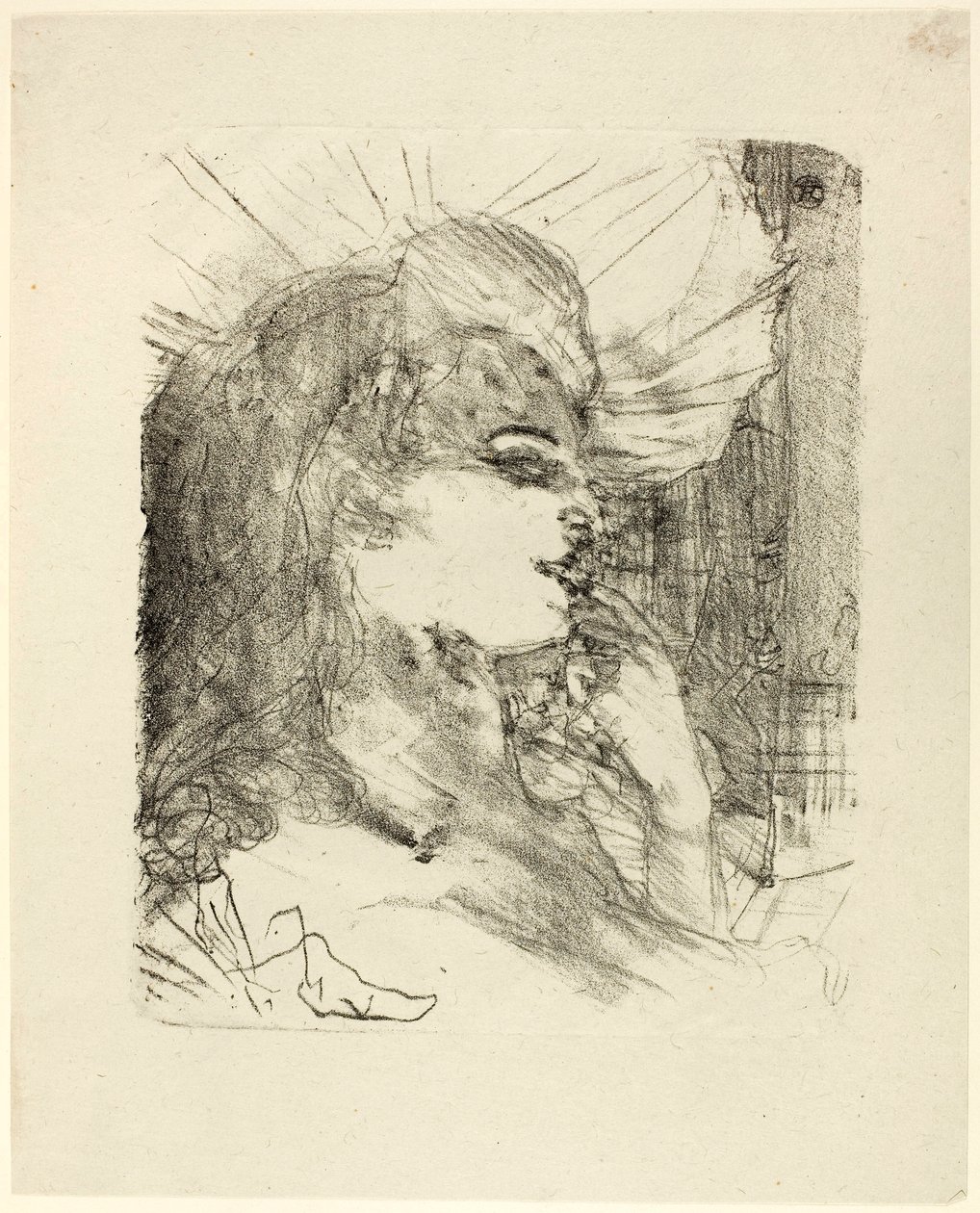 Anna Held, från Treize Lithographies av Henri de Toulouse-Lautrec