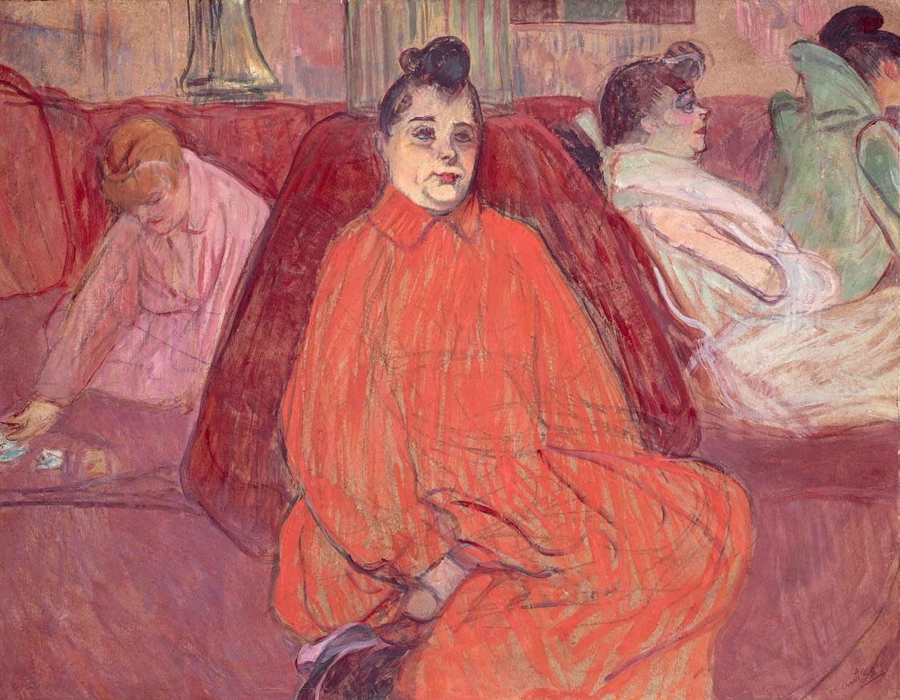 På Salongen, soffa av Henri de Toulouse Lautrec
