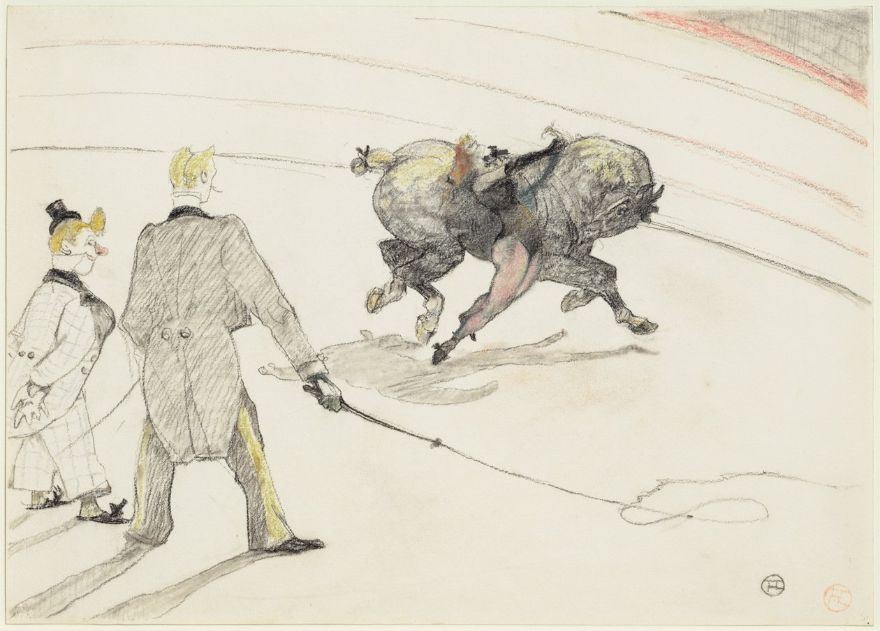 På cirkus: akrobater av Henri de Toulouse-Lautrec