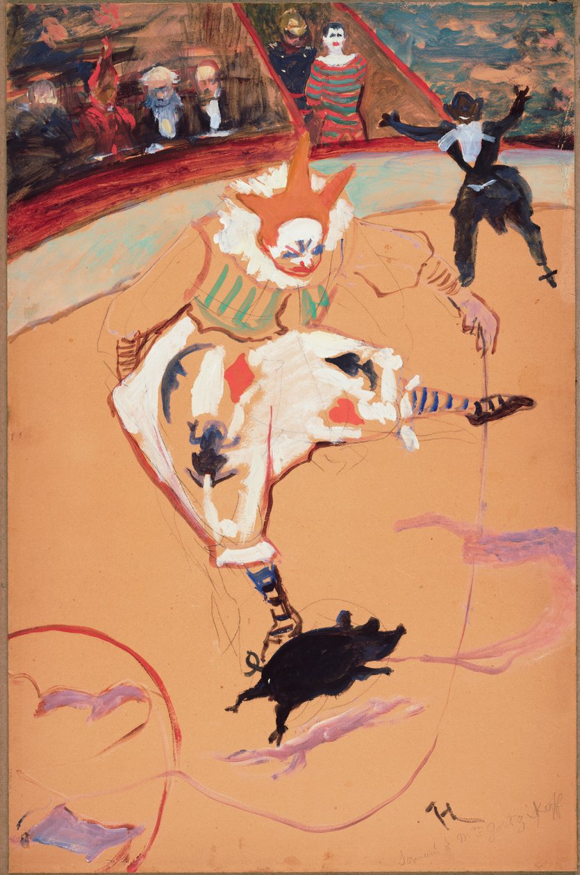 På Cirkus Fernando: Medrano med en smågris av Henri de Toulouse-Lautrec