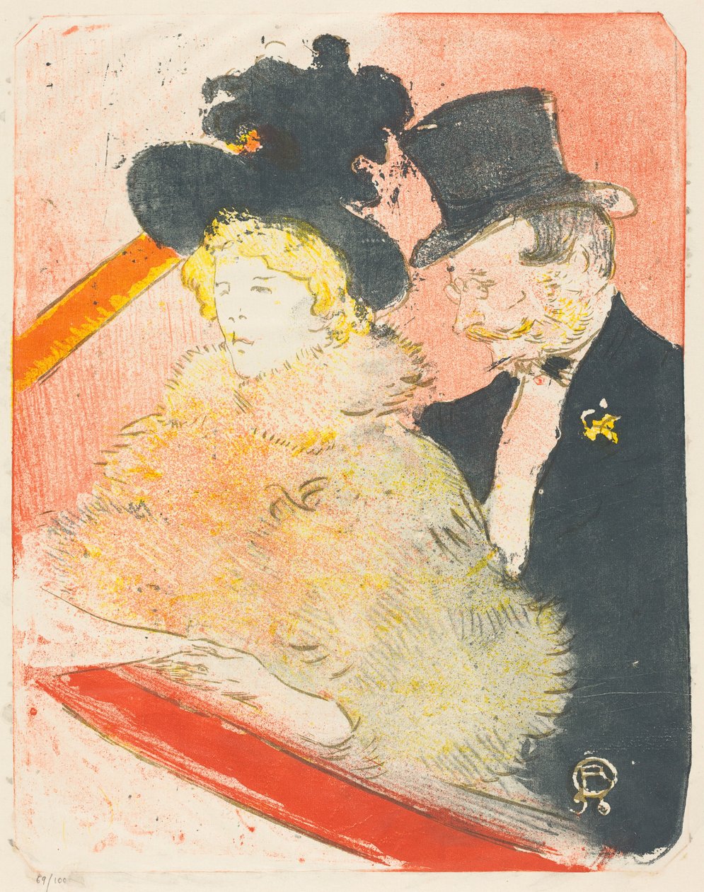 På konserten (Au concert) av Henri de Toulouse-Lautrec
