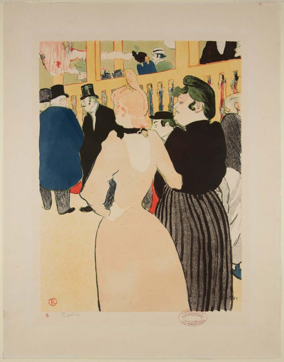 På Moulin-Rouge: La Goulue och hennes syster av Henri de Toulouse Lautrec
