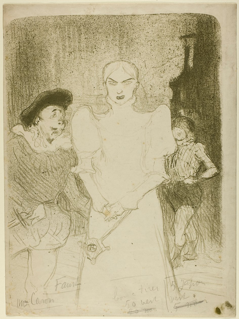 På operan: Madame Caron i Faust av Henri de Toulouse-Lautrec