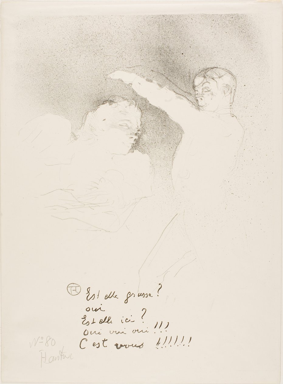 Hos sorterna: Mademoiselle Lender och Brasseur av Henri de Toulouse-Lautrec