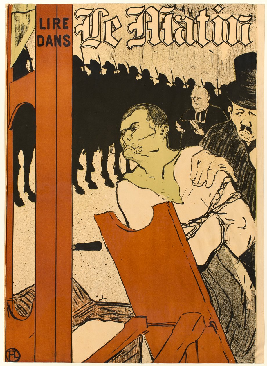 Vid foten av byggnadsställningen av Henri de Toulouse-Lautrec