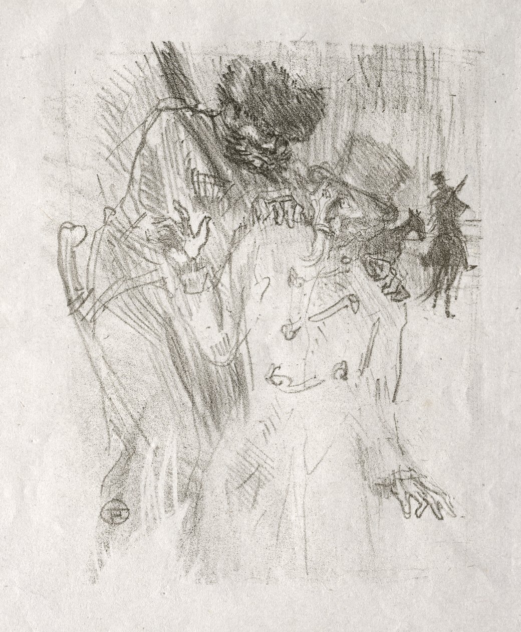 Vid foten av Sinai: Gripande av Schlomé Fuss av Henri de Toulouse-Lautrec