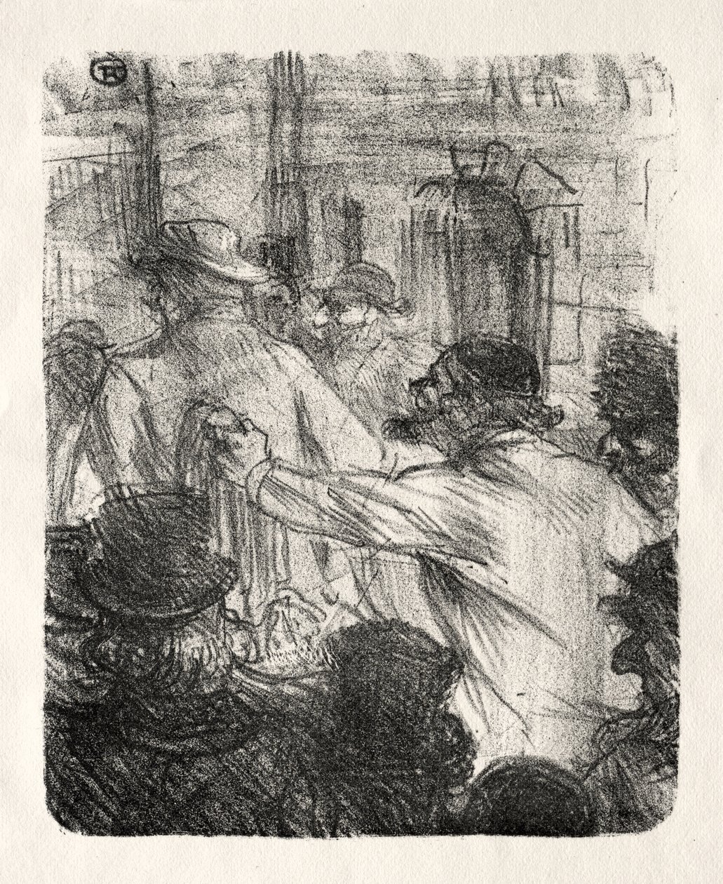 Vid foten av Sinai: Tydhallen, Krakow av Henri de Toulouse-Lautrec