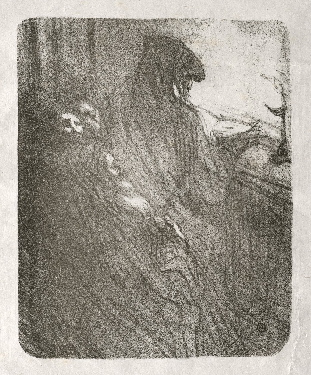 Vid foten av Sinai: De polska judarnas bön av Henri de Toulouse-Lautrec