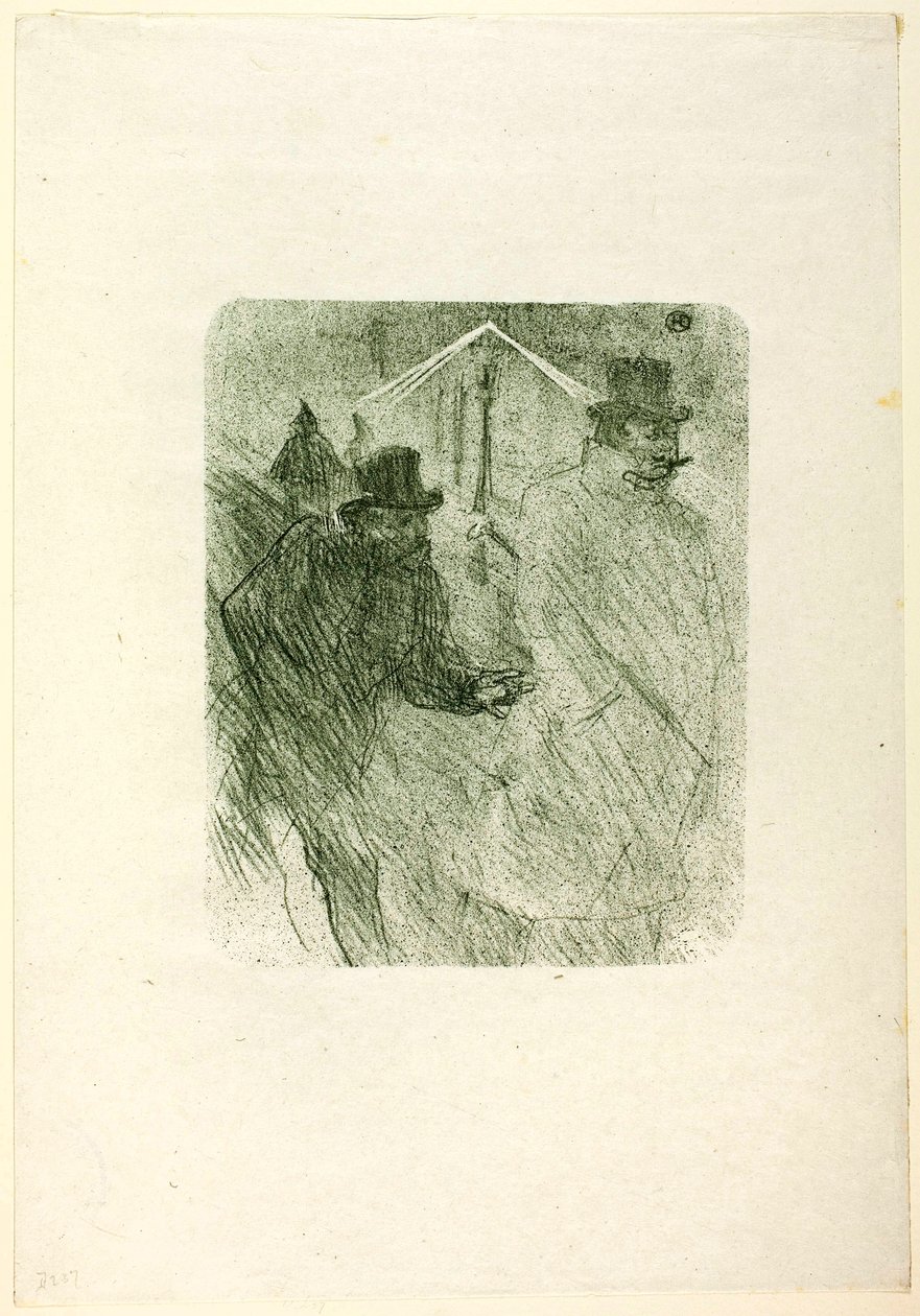 Baron Moïse Begging, från Au Pied du Sinaï av Henri de Toulouse-Lautrec