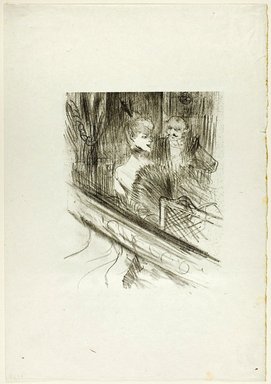 Baron Moïse, logen, ur Au Pied du Sinaï av Henri de Toulouse-Lautrec