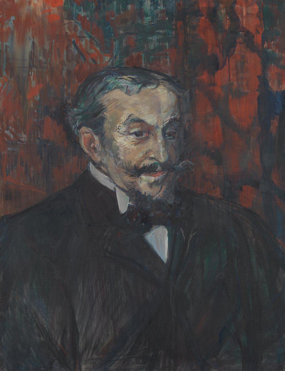 Porträtt av en herre (Georges de Villéchenon) av Henri de Toulouse-Lautrec